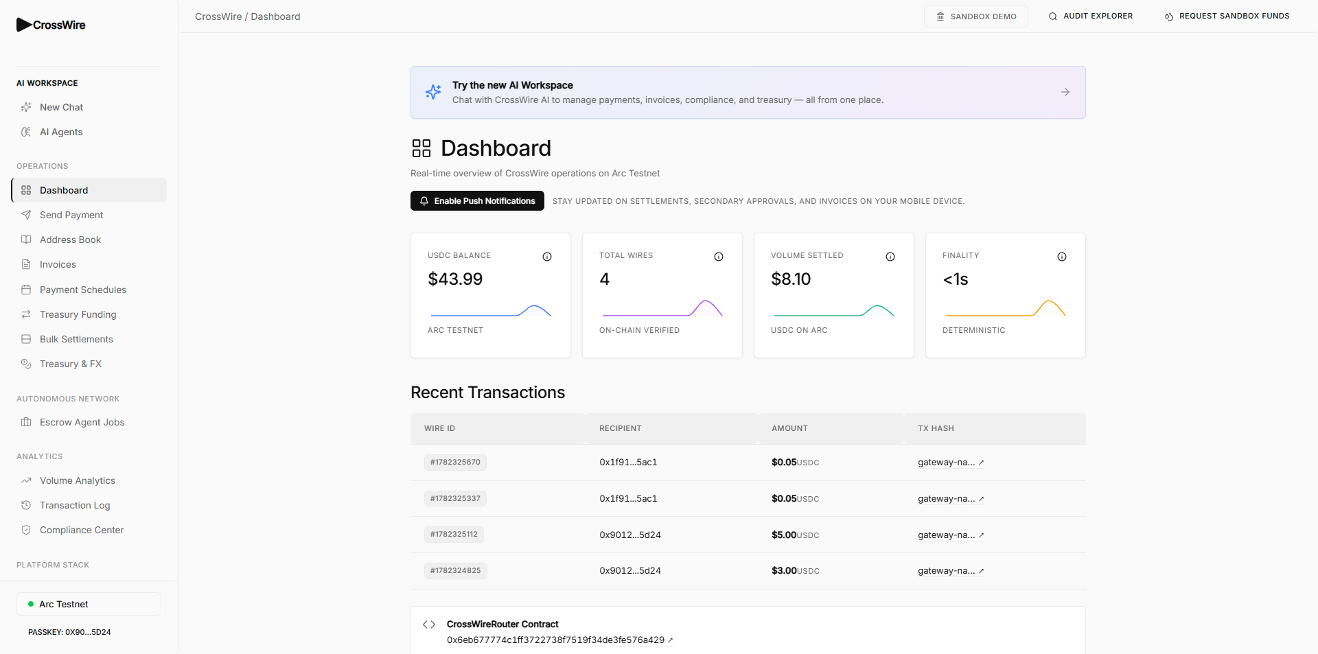 CrossWire Dashboard